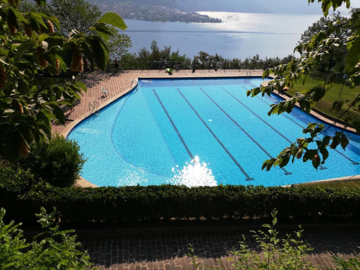 Attico With Big Terrace In Residence With Pool Valbrona Exterior foto