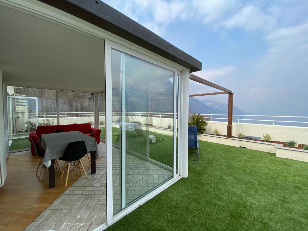 Attico With Big Terrace In Residence With Pool Valbrona Exterior foto